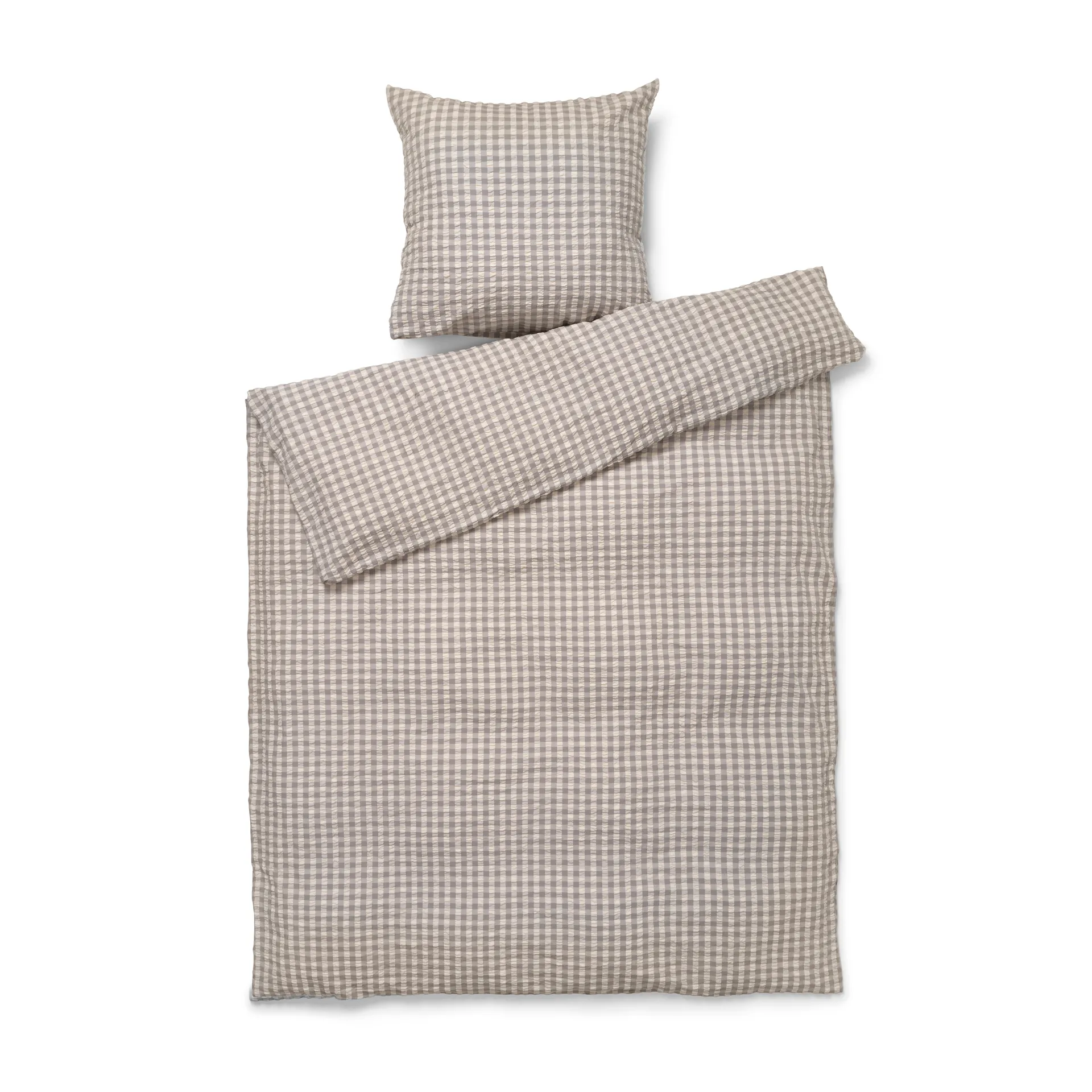 Juego de cama Bæk&Bølge 150x210 cm, gris-abedul Juna