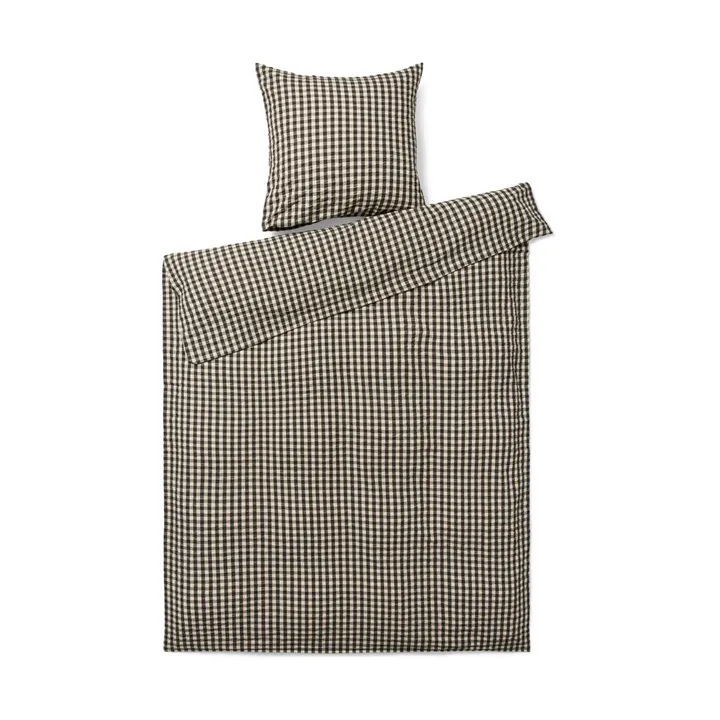 Juego de cama Bæk&Bølge 150x210 cm - Negro-arena - Juna