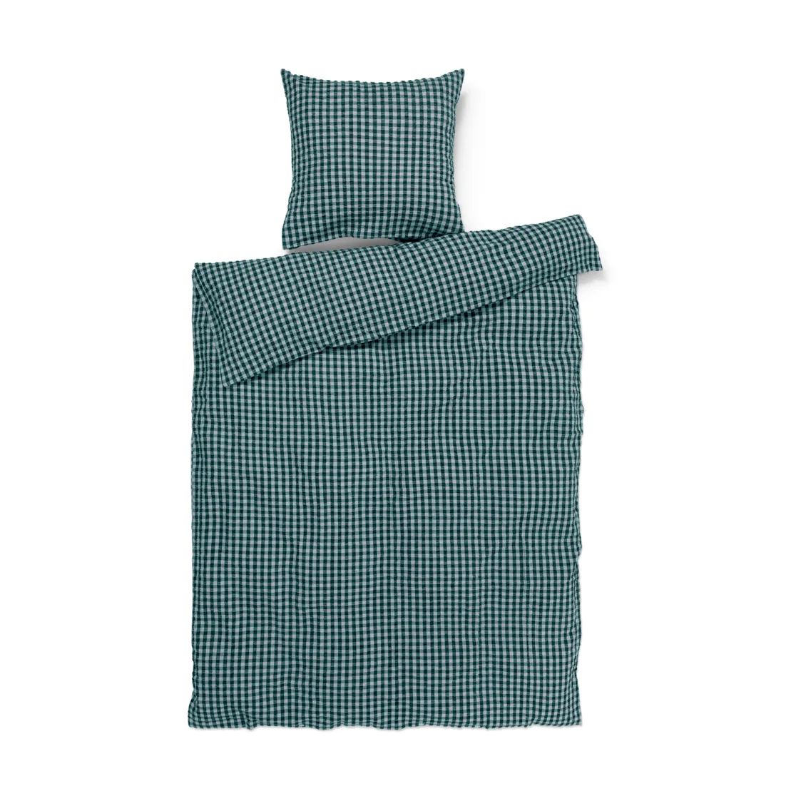 Juego de cama Bæk&Bølge 150x210 cm, Verde-azul claro Juna