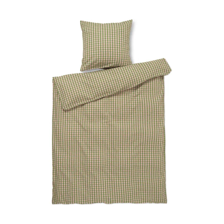 Juego de cama Bæk&Bølge 150x210 cm - Verde-rosa claro - Juna