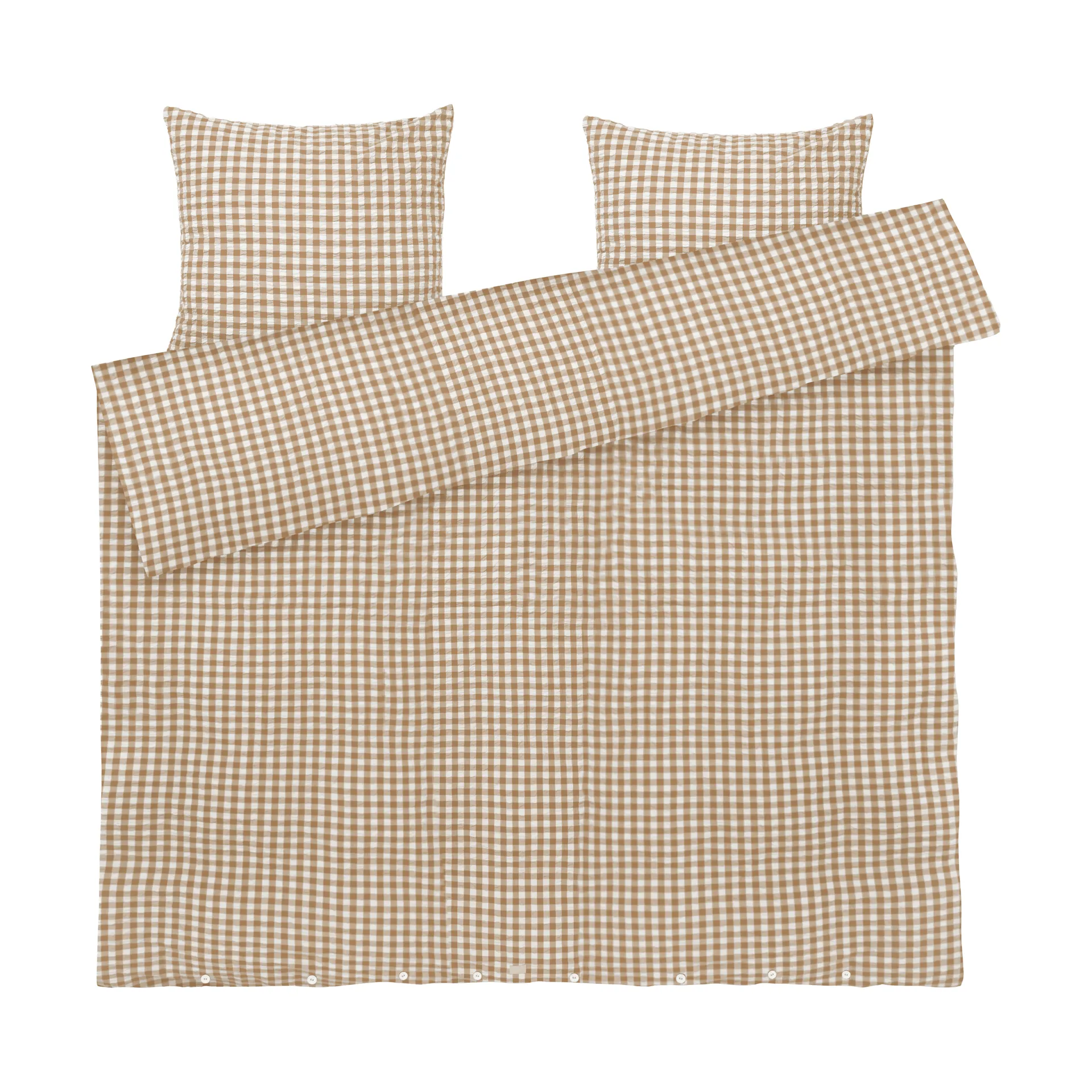Juego de cama Bæk&Bølge 220x220 cm, Caramelo-offwhite Juna