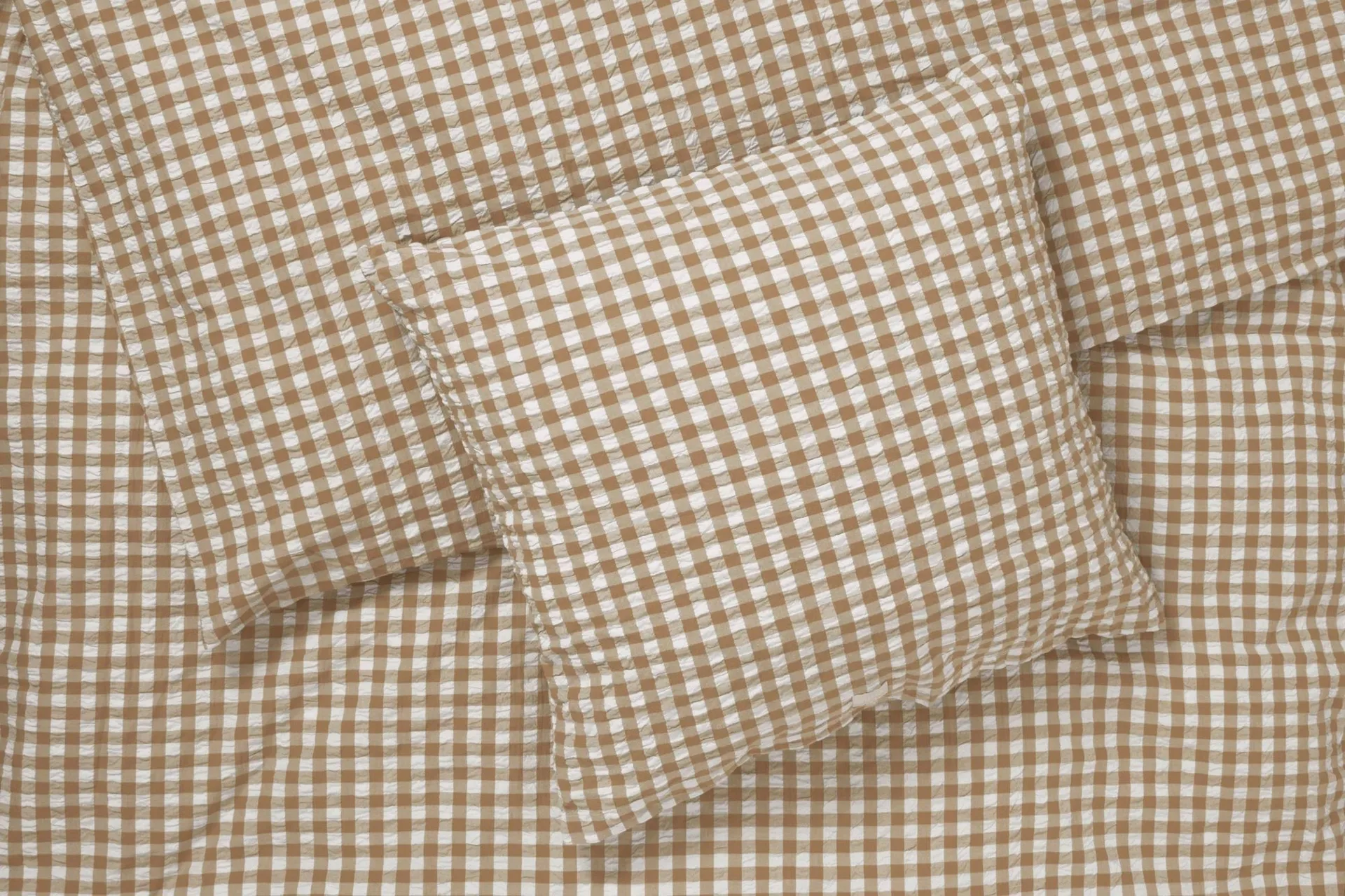 Juego de cama Bæk&Bølge 220x220 cm, Caramelo-offwhite Juna