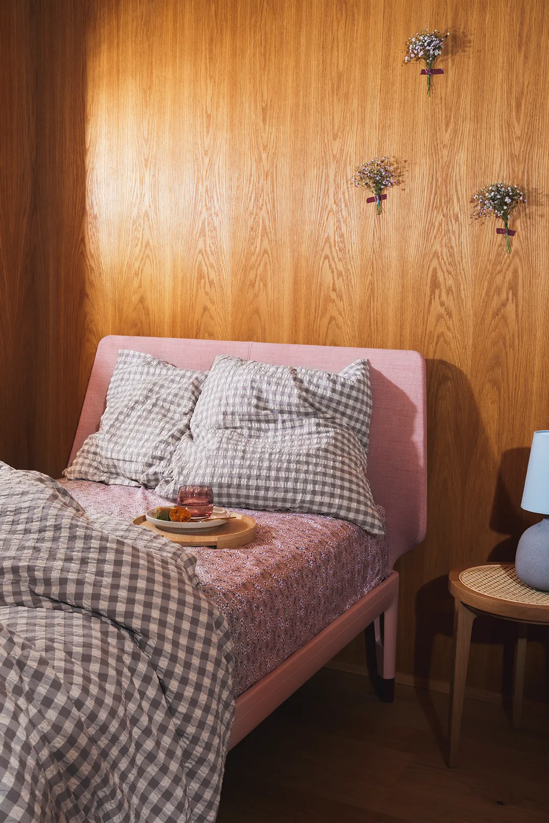 Juego de cama Bæk&Bølge 220x220 cm, gris-abedul Juna