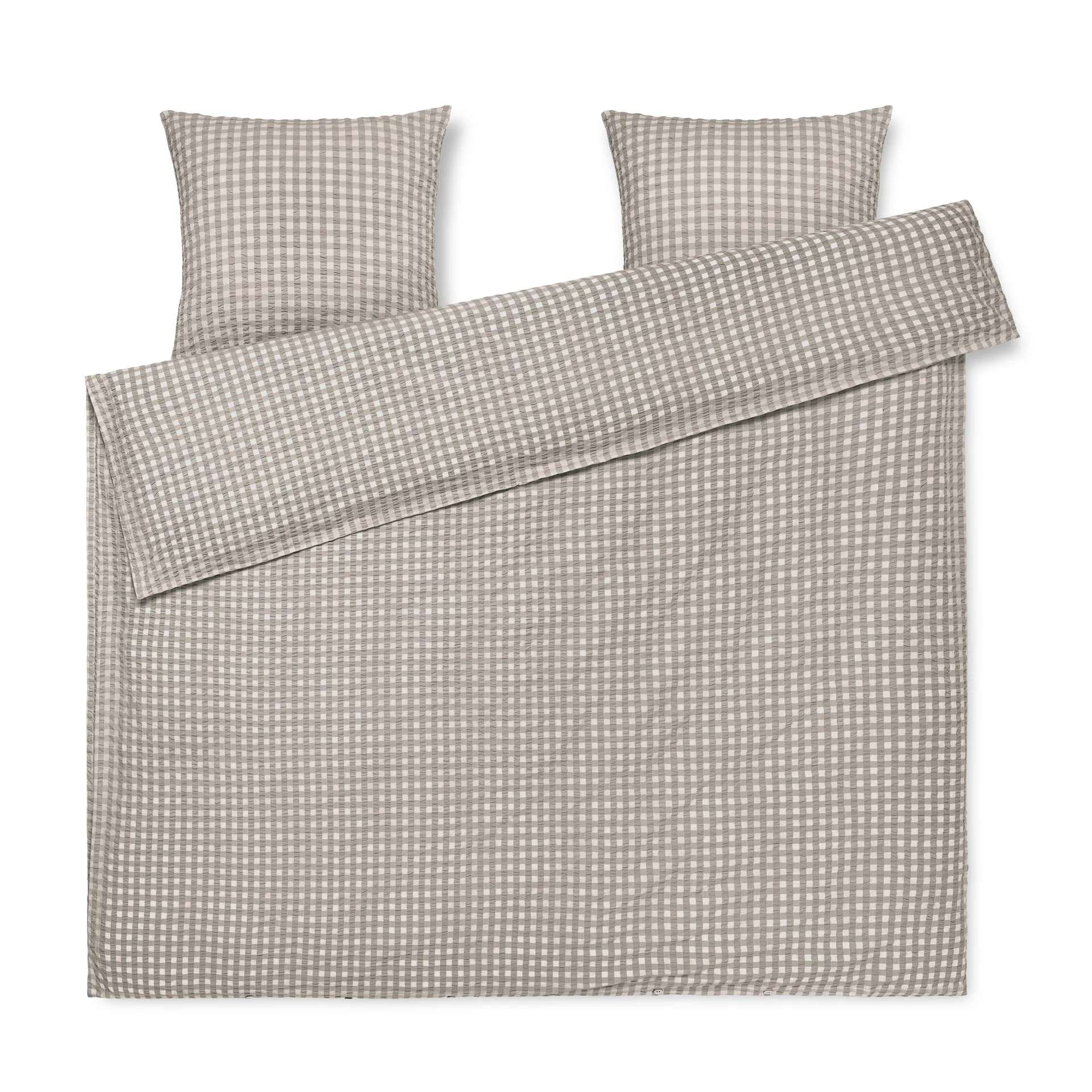 Juego de cama Bæk&Bølge 220x220 cm, gris-abedul Juna