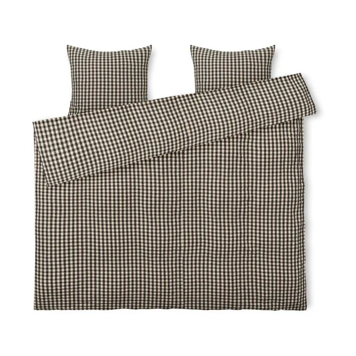 Juego de cama Bæk&Bølge 220x220 cm - Negro-arena - Juna