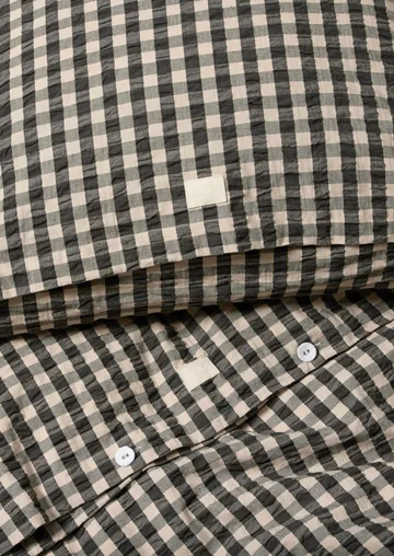 Juego de cama Bæk&Bølge 220x220 cm - Negro-arena - Juna