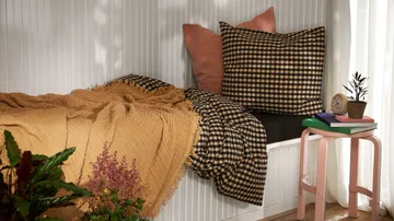 Juego de cama Bæk&Bølge 220x220 cm - Negro-arena - Juna
