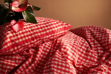 Juego de cama Bæk&Bølge 220x220 cm - Rojo-amarillo - Juna