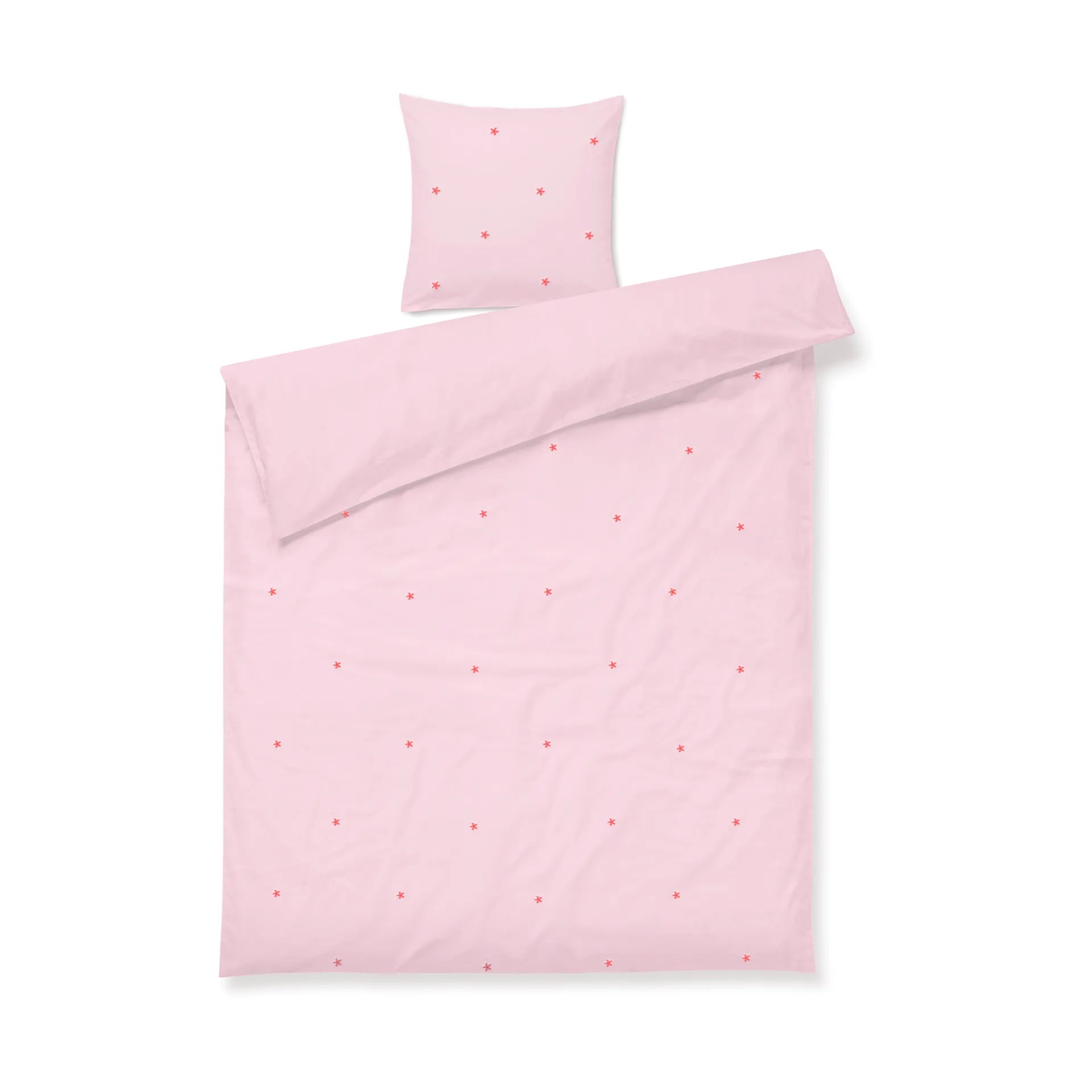 Juego de cama Daisy 150x210 cm, Pink-rojo Juna