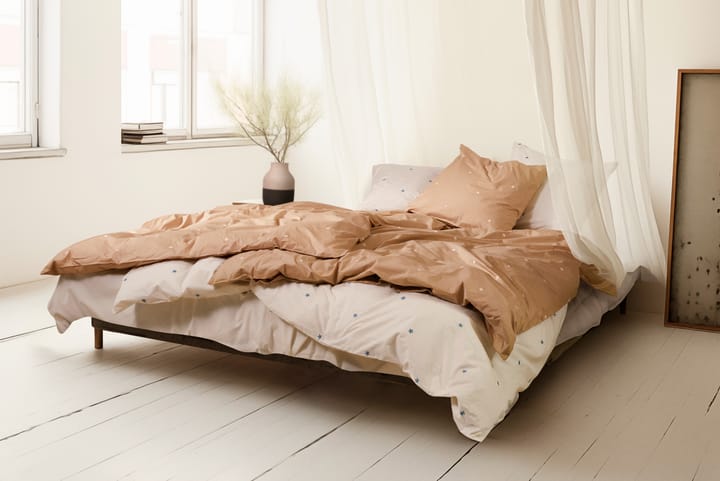 Juego de cama Daisy 150x210 cm, Sand-blanco Juna