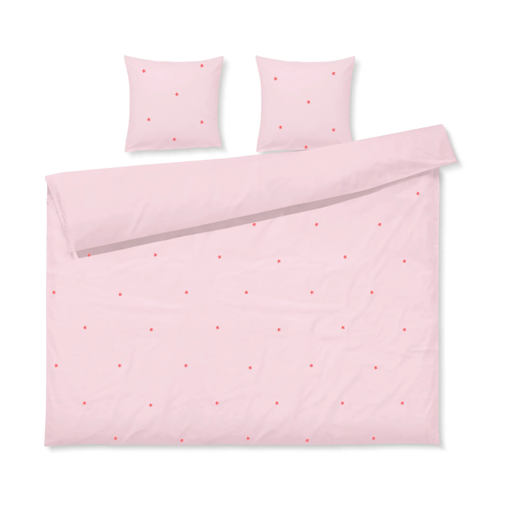 Juego de cama Daisy 220x220 cm, Pink-rojo Juna