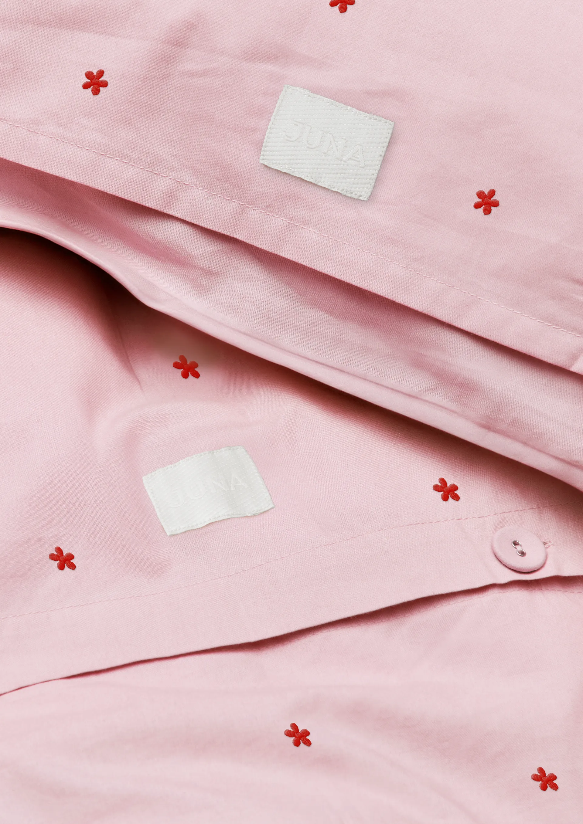 Juego de cama Daisy 220x220 cm, Pink-rojo Juna