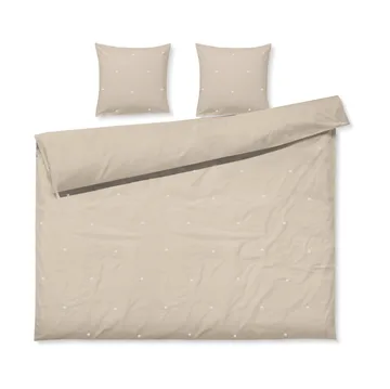 Juego de cama Daisy 220x220 cm - Sand-blanco - Juna
