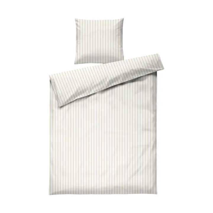 Juego de cama Soft, 150x210/50x60 cm - Offwhite-caramelo - Juna