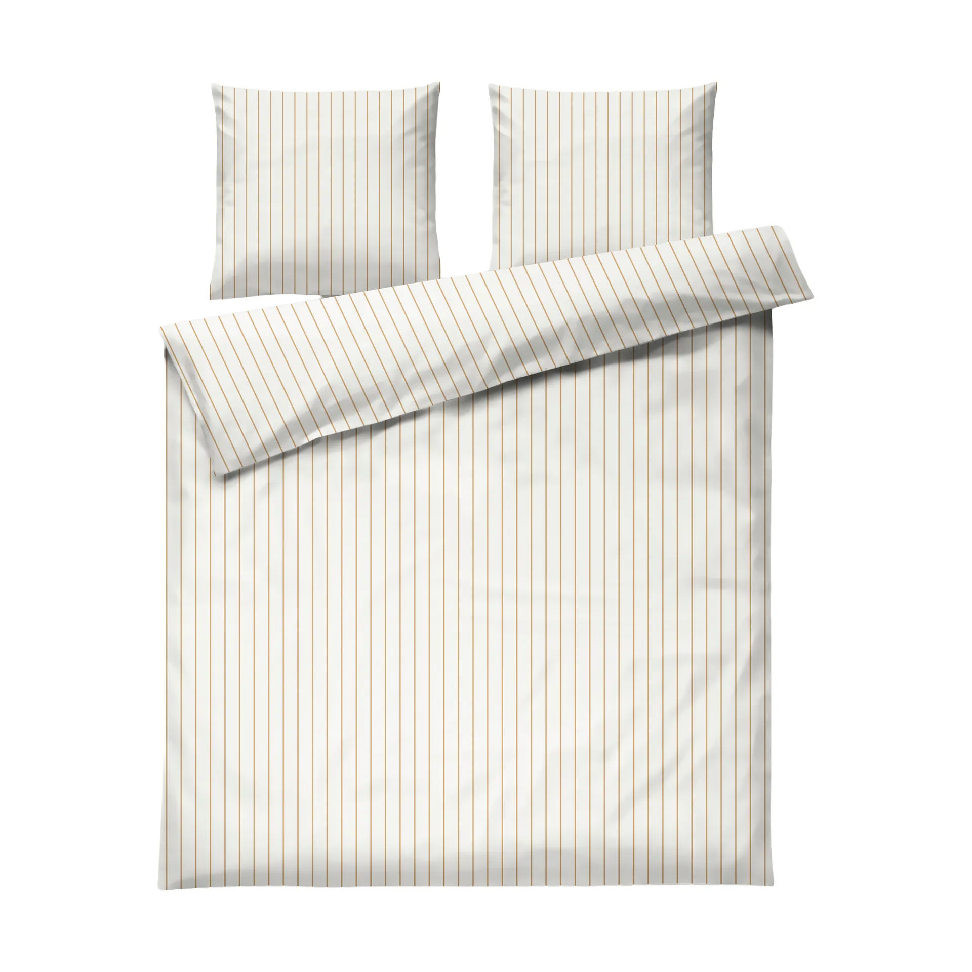 Juego de cama Soft, 220x220/2x50x60 cm, Offwhite-caramelo Juna