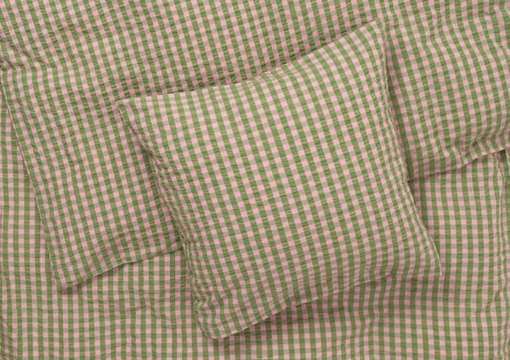 Juego de funda nórdica Bæk&Bølge 140x220 cm, Verde-rosa claro Juna