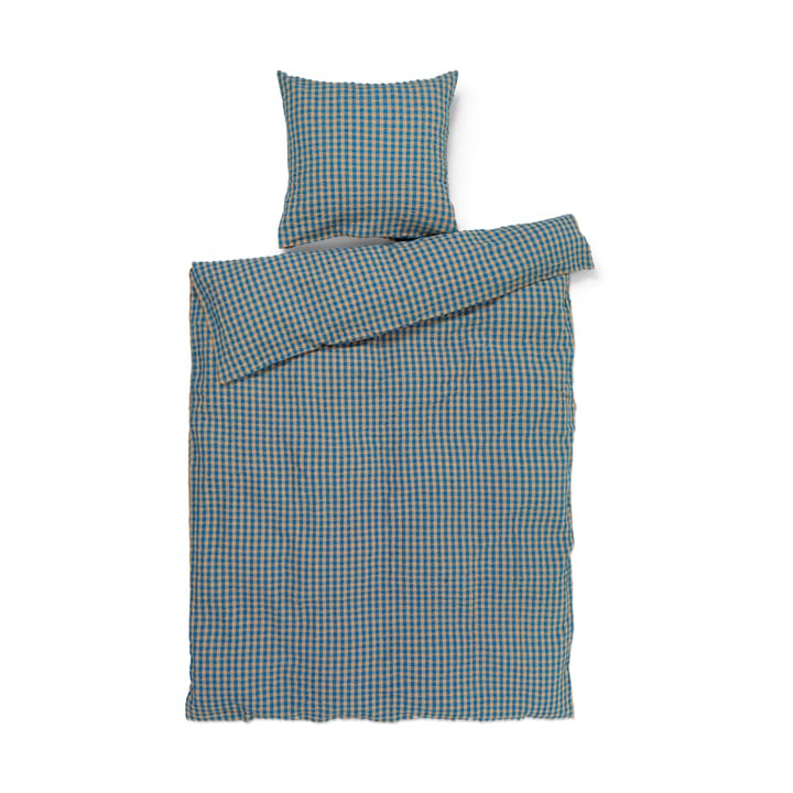 Juego de funda nórdica Bæk&Bølge 150x210 cm - Azul-ocre - Juna