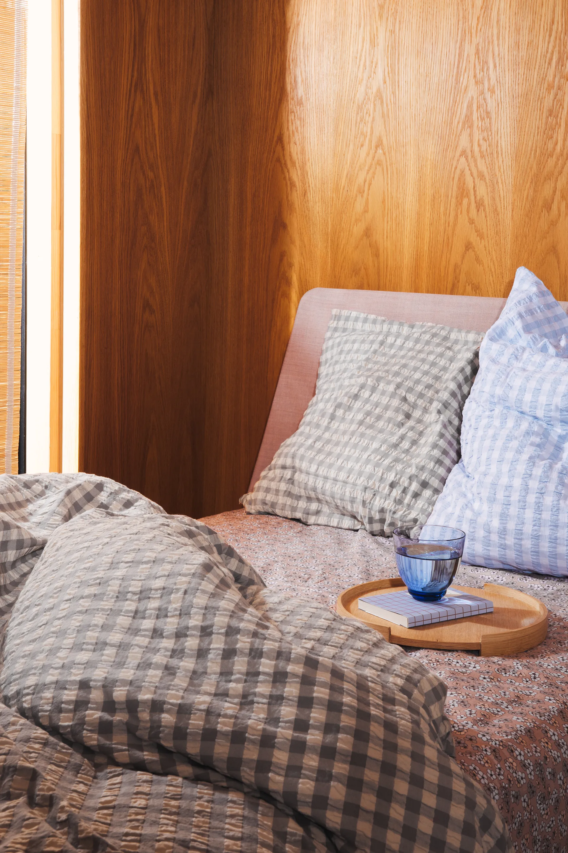 Juego de funda nórdica Bæk&Bølge 150x210 cm, gris-abedul Juna