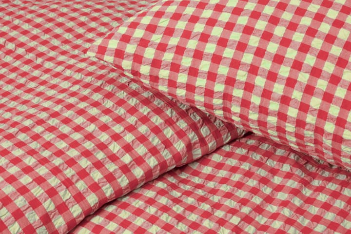 Juego de funda nórdica Bæk&Bølge 150x210 cm, Rojo-amarillo Juna