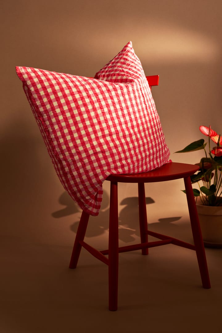 Juego de funda nórdica Bæk&Bølge 150x210 cm, Rojo-amarillo Juna