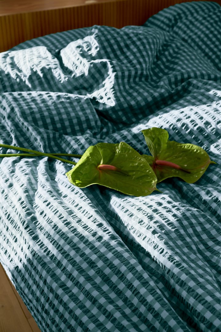 Juego de funda nórdica Bæk&Bølge 200x220 cm, Verde-azul claro Juna