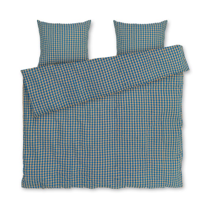 Juego de funda nórdica Bæk&Bølge 220x220 cm - Azul-ocre - Juna