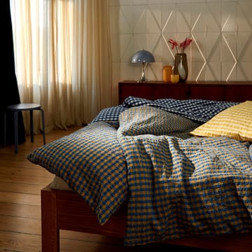 Juego de funda nórdica Bæk&Bølge 220x220 cm - Azul-ocre - Juna