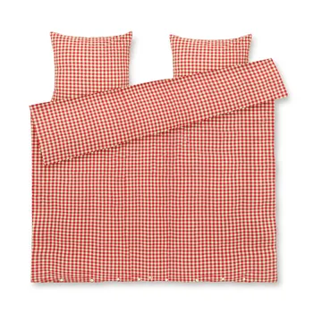 Juego de funda nórdica Bæk&Bølge 220x220 cm - Rojo-amarillo - Juna