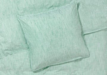 Juego de funda nórdica Monochrome Lines 220x220 cm - Verde-blanco - Juna