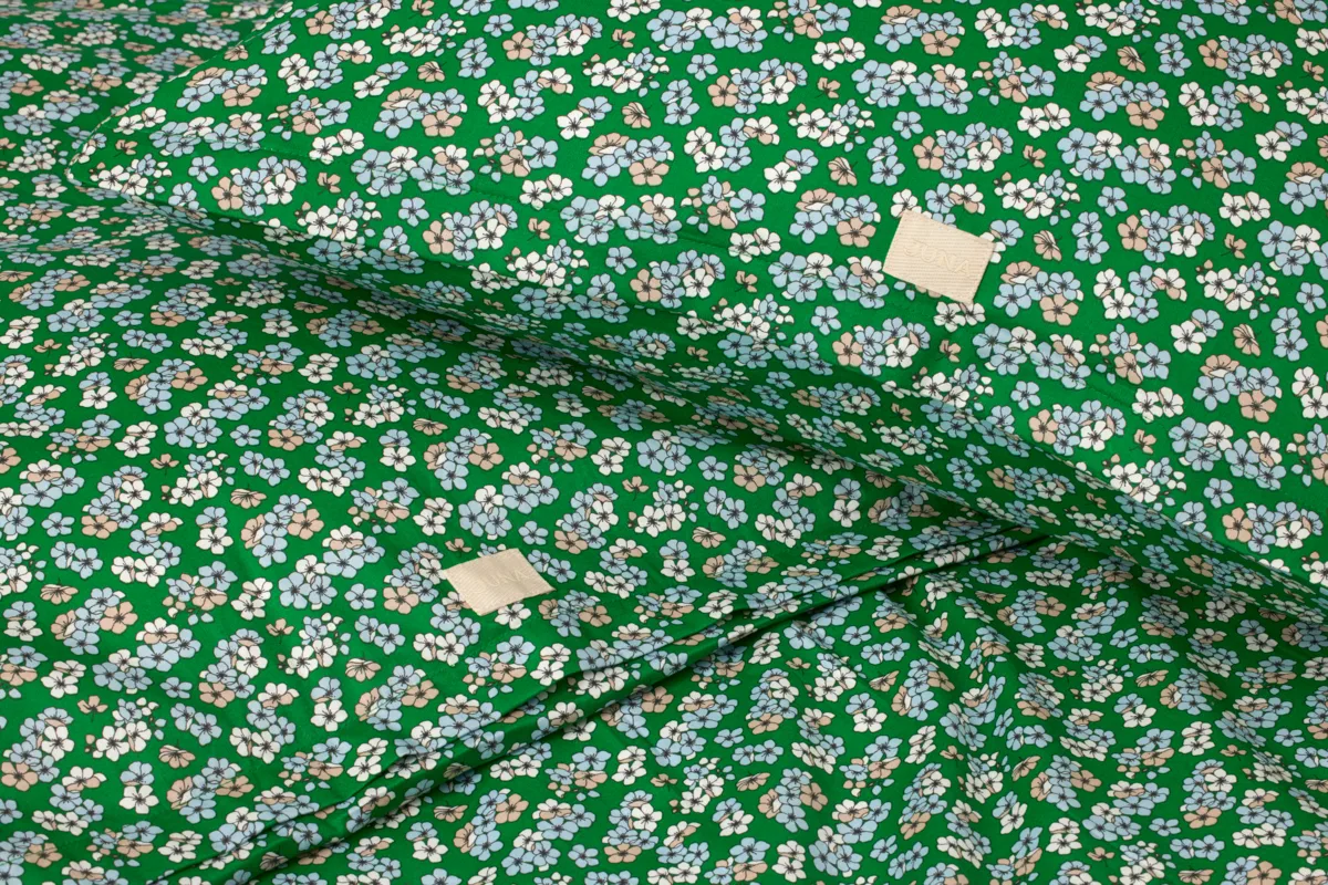 Juego de funda nórdica Pleasantly 150x210 cm, Verde Juna