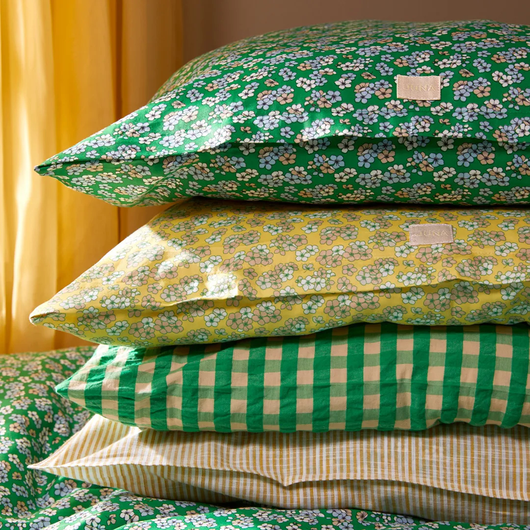 Juego de funda nórdica Pleasantly 150x210 cm, Verde Juna