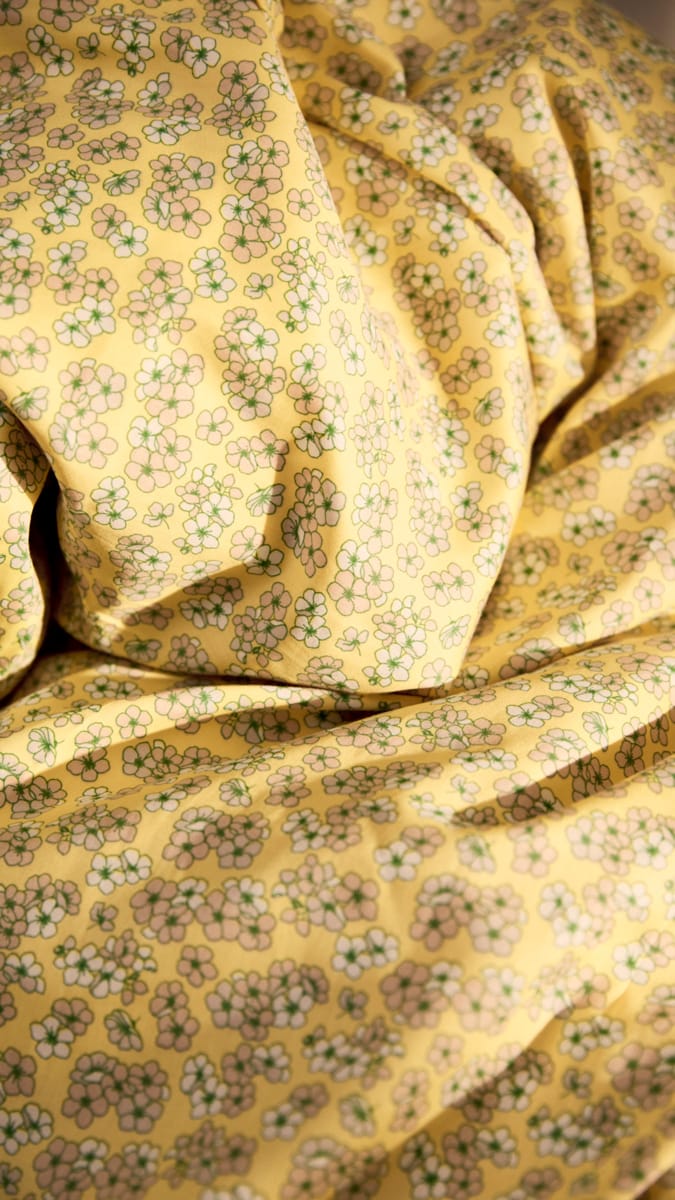 Juego de funda nórdica Pleasantly 220x220 cm, Amarillo Juna