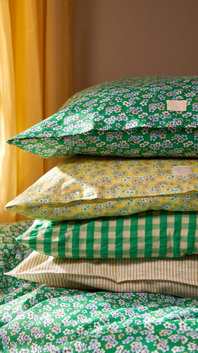 Juego de funda nórdica Pleasantly 220x220 cm, Verde Juna