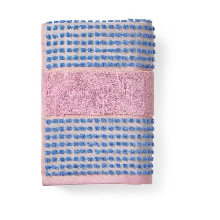 Toalla Check 50x100 cm - Soft pink-azul - Juna