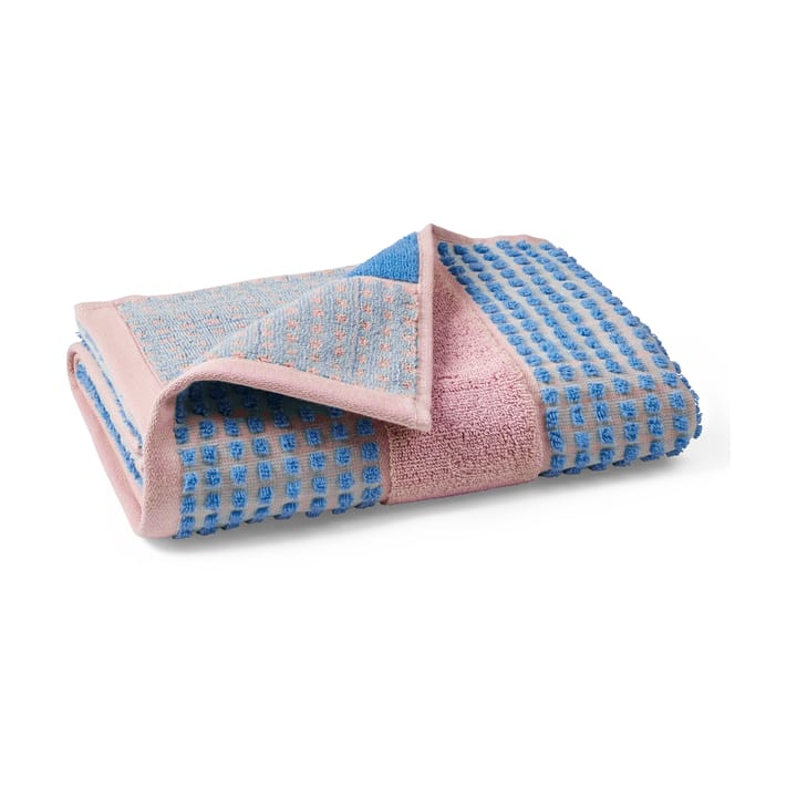 Toalla Check 50x100 cm - Soft pink-azul - Juna
