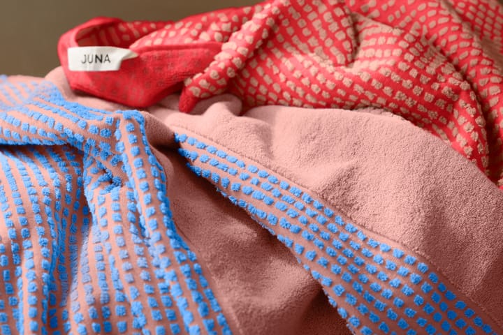 Toalla Check 70x140 cm, Rojo-arena Juna