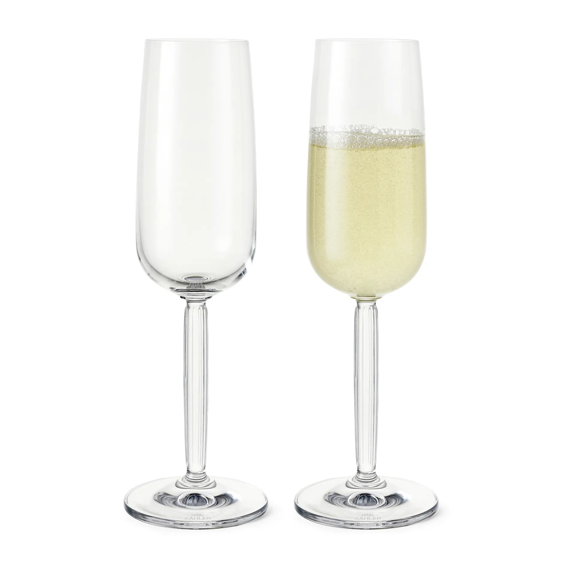 2 Copas de champagne Hammershøi 24 cl, transparente Kähler