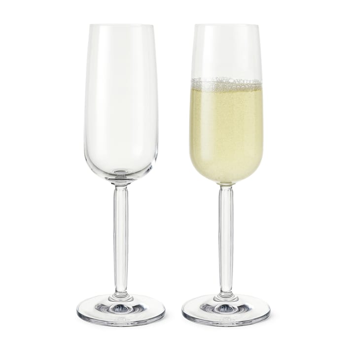 2 Copas de champagne Hammershøi 24 cl - transparente - Kähler