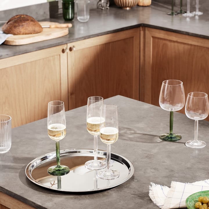 2 Copas de champagne Hammershøi 24 cl, verde Kähler
