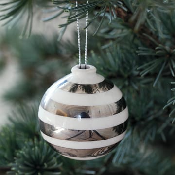 3 Bolas de Navidad Omaggio - plata - Kähler