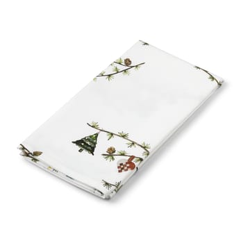 4 Servilletas de tela Hammershøi Christmas 45x45 cm - blanco - Kähler
