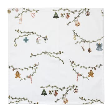 4 Servilletas de tela Hammershøi Christmas 45x45 cm - blanco - Kähler