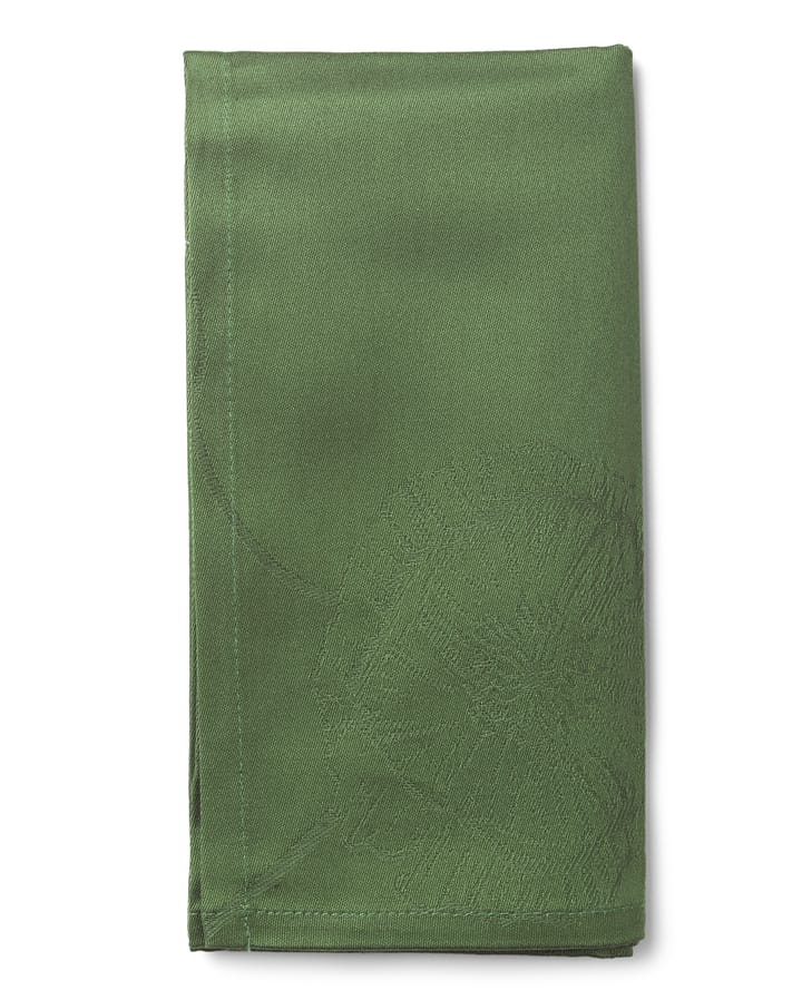 4 Servilletas de tela Hammershøi Poppy 45x45 cm, verde Kähler