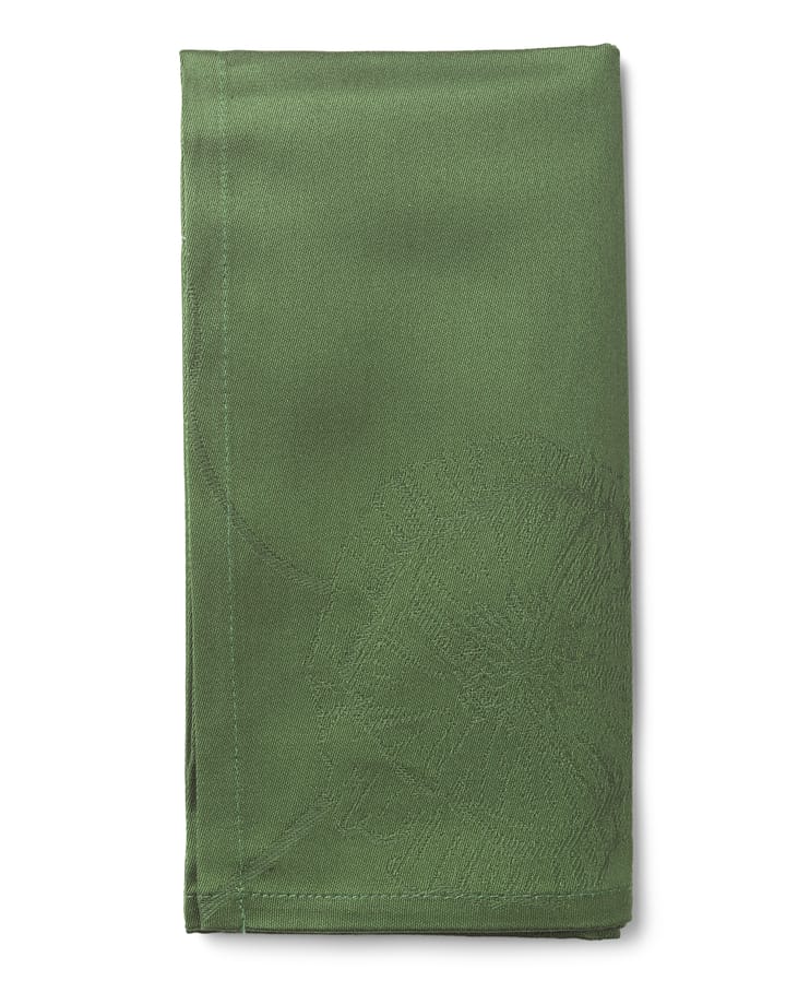 4 Servilletas de tela Hammershøi Poppy 45x45 cm - verde - Kähler