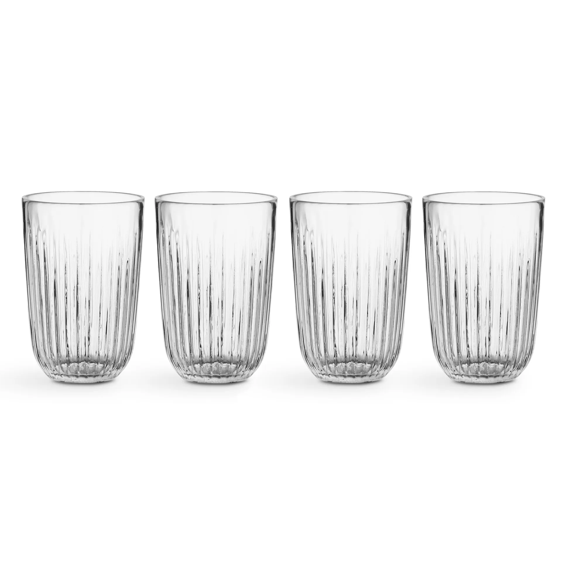 4 Vasos Hammershøi 33 cl, transparente Kähler