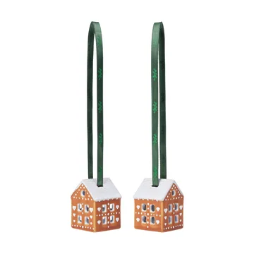 Adorno de Navidad 5 cm Gingerbread 2-pack - Marrón - Kähler