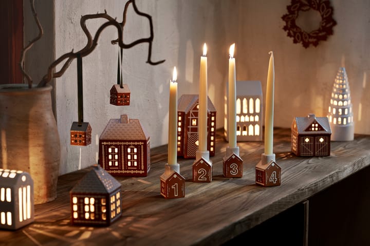 Adorno de Navidad 5 cm Gingerbread 2-pack, Marrón Kähler