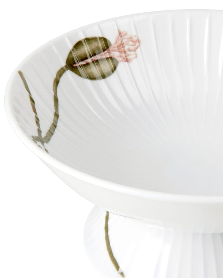 Bol con pie Hammershøi Poppy Ø16 cm, blanco Kähler