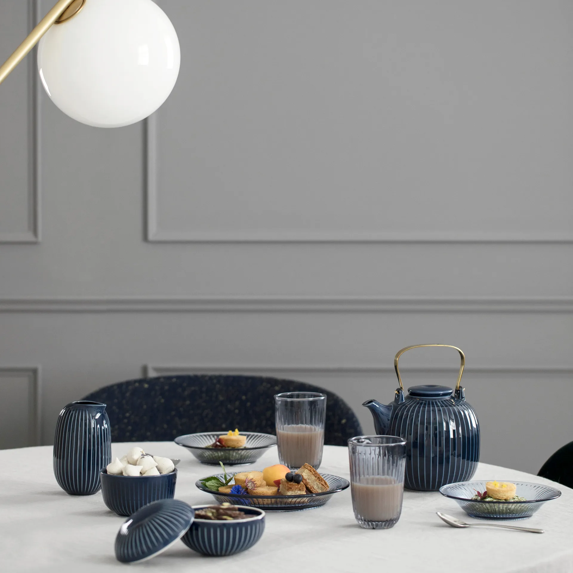 Bol Hammershøi Ø12 cm, índigo Kähler