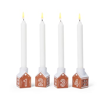Candelabro de Adviento Gingerbread 4 piezas - Marrón - Kähler